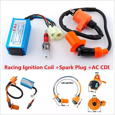 Racing Ignition Coil CDI Box Spark Plug For GY6 50cc-150cc Scooter Go Kart ATV~ • $23.88