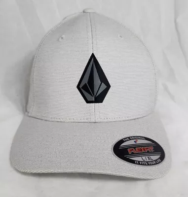 Volcom Full Stone Heather Gray Mens Flex Fit Cap Hat SZ LARGE/XLARGE NWT • $23.99