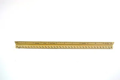 Vintage 12  ELIOT GUILD FO 320 Triangular Drafting Architects Scale Ruler US STD • $8.79