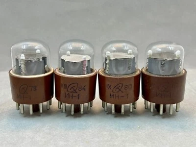 $19.95 • Buy 4 Pcs In-1 (ИН-1) New Nos Nixie Tubes For Clock Display Indicator