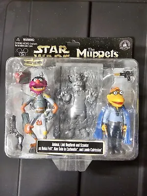 Star Wars The Muppets Animal  Scooter As Boba Han And Lando RARE NEW SEALED  • $148