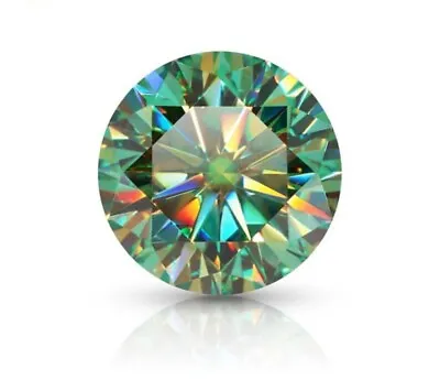 AAA+ 1Ct Natural Diamond Round Green Color Cut D Grade VVS1 +1 Free Gift • $21