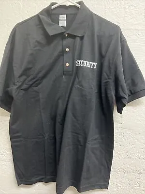 NEW Security Polo Dry Blend Silkscreen Front & Back LARGE • $4