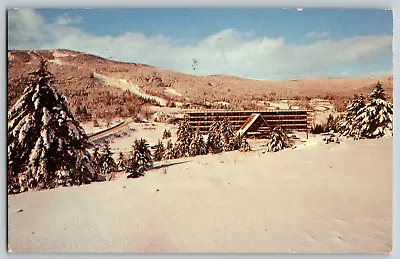Mt. Snow Vt Vermont - Snow Lake Lodge - Vintage Postcard - Posted • $4.58