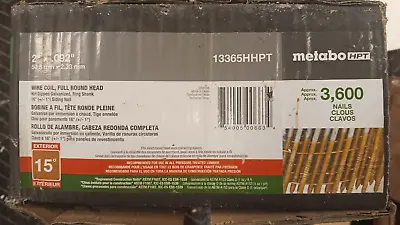 Metabo 13365HHPT 2 In. Round Head Ring Shank Galvanized Siding Nails • $45.99