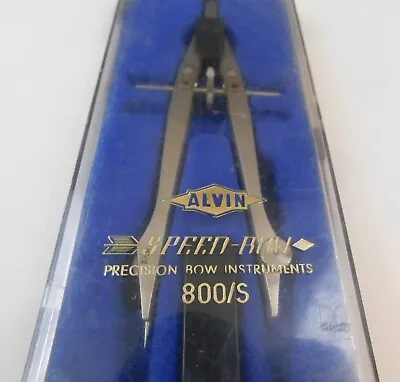 Vintage - ALVIN - Precision SPEED BOW Compass Set - 800/S W CASE • $12.95