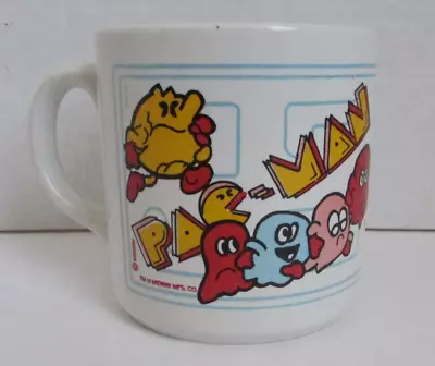 VINTAGE 80's 1980's MIDWAY MFG Inc. Pac-Man Pacman Mug (USED) • $14.99