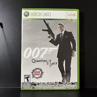 James Bond 007: Quantum Of Solace (Microsoft Xbox 360 2008) Complete In Box • $8