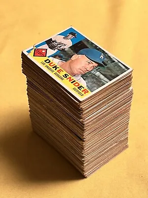 $41 • Buy 1960-69 Topps (208) LARGE Vintage Baseball Card Lot *CgC605*