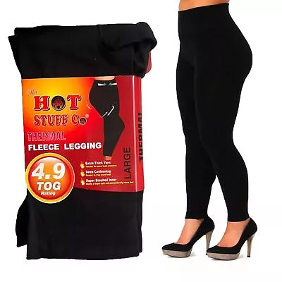 Ultra-Comfort Women's Black Leggings: Soft Stretchy Tummy Control 4.9 TOG • £6.99