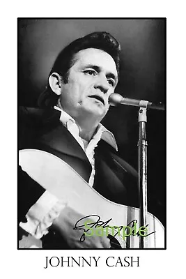 Johnny Cash Large Autograph Signed 12x18 Inch Photograph Poster - Top Quality  • $28.95