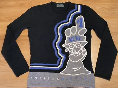 HOLE Vintage 1998 Iceberg History Simpsons Sweater S 90s Gilmar Made In Italy  • $99.99