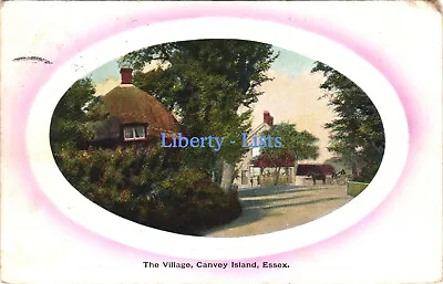 The Village Canvey Island Essex Marston Series Postcard 1909 C636 • £4.75