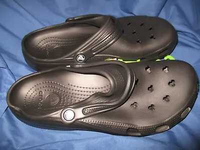 DISNEY PARKS Black 2022 CROCS Magic Kingdom M12/W14 Hidden Mickey • $39.99