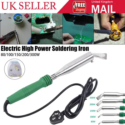£20.99 • Buy 220V 80W-300W Electric Soldering Iron Elbow Constant Temperature Solder Kit NEW