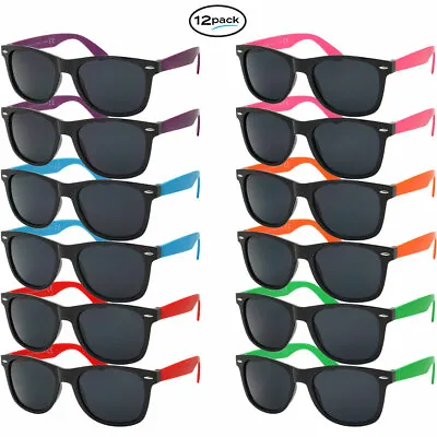 Mens Womens Sunglasses 12 PC Bulk Party Glasses New Classic Frame Retro • $18.95