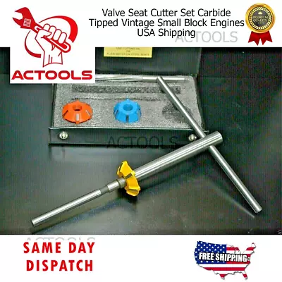 New Valve Seat Cutter Set Carbide Tipped Vintage Small Block Engines • $62.70