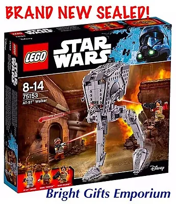 LEGO 75153 Star Wars AT ST Walker 10174 UCS Last Jedi Baze Malbus Endor Ewok NEW • $249.99