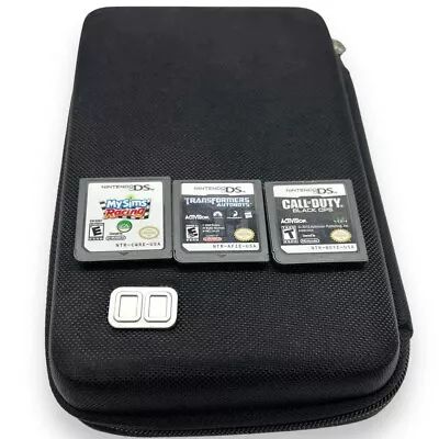 Nintendo DS COD My Sims Transformers +Black Hard Case Lot Of 3 Game Carts Bundle • $19.87