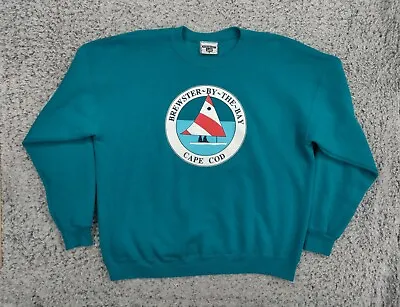 Brewster By The Bay Cape Cod Crew Neck Sweater VTG LEE Heavyweight Made In USA • $29.95