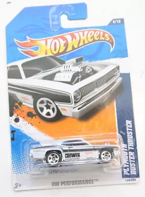 2011 Hot Wheels HW Performance Plymouth Duster Thruster 134/244 White N59 BB823 • $7.98