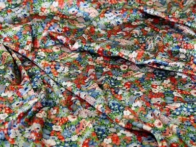 Liberty London Thorpeness Belgravia Silk Satin Fabric Summer - Per Metre • £53.99