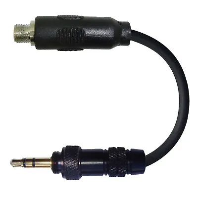 Sennheiser 3.5mm Screw Lock Jack Plug To Male Locking Thread Microphone Adapter • £24.99