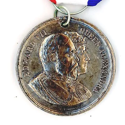 Coronation King Edward VII 1902 Medal Medallion Nelson William Jackson #44 Royal • £15.38
