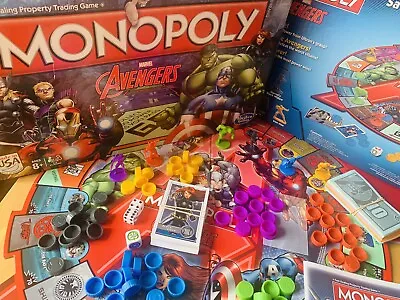 Hasbro - Monopoly Marvel Avengers Board Game - Boxed & Complete • £9.38