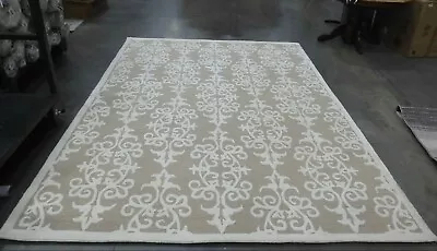 SAND / IVORY 8' X 10' Back Stain Rug Reduced Price 1172628122 BEL127B-8 • $237