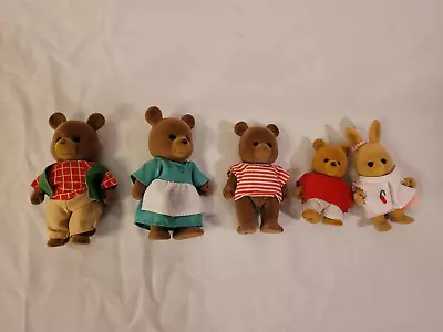 Lot Of 5 Maple Town Story Dolls Figures Bandai Bears & Rabbit • $16