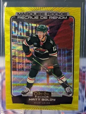 Matt Boldy 2022-23 O-Pee-Chee Platinum Marquee Rookie Neon Yellow Surge • $9.99