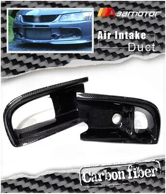 Carbon Fiber Front Bumper Air Intake Duct Fits For Mitsubishi Evolution IX EVO 9 • $156.74