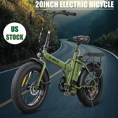 7 Speed Ebike 20  Electric Folding Bike 36V Fat Tire City Mountains E-bike 750W • $685.19