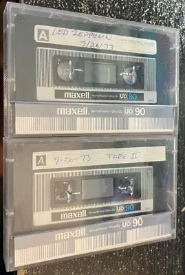 LED ZEPPELIN Live Maxell UD 90 Cassette Tapes-Sold As Blank For Re-use • $59.99