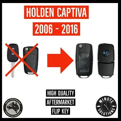 Fits Holden Captiva Complete Remote Flip Key Fob 2006 - 2016  • $46.49