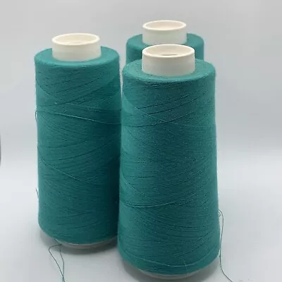 Lot Of 3 Maxi-lock Serger Thread Preowned Teal • $7.97