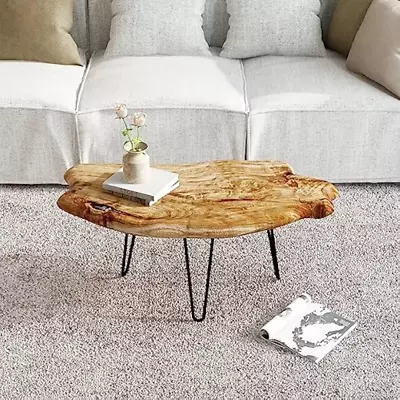 Rustic Natural Edge Cedar Wood Slab Coffee Table • $200