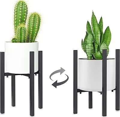 Adjustable Plant Stand Metal Plant Holder Modern Flower Pot Display Holder Shelf • £12.19