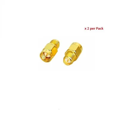 £2.99 • Buy SMA Male To RP SMA Female  Adapter Connector X 2 Pack  - UK Seller
