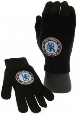 Chelsea FC Knitted Gloves Football Winter Gift • £9.99