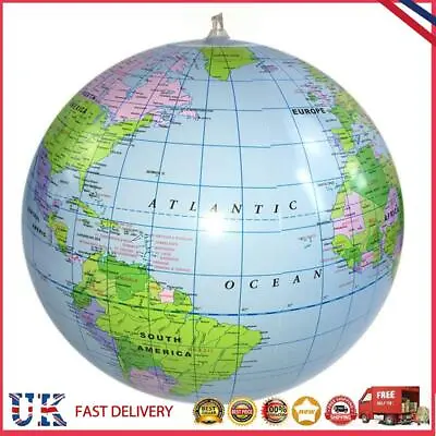 £3.25 • Buy Floating World Globe Map Ball Kid Education Toy PVC Inflatable Water Toy *Z