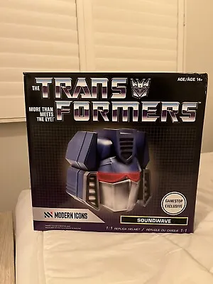 Soundwave Modern Icons Transformers G1 Replica Helmet GameStop • $245