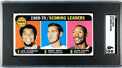 1970 Topps #1 Lew Alcindor / Elvin Hayes / J Bucks / Lakers / Rockets SGC 6 EX • $169