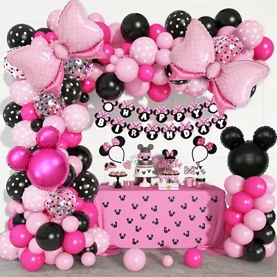 Birthday Decorations For Girls Balloons Happy Birthday Girl Minnie Mouse  • $19.95