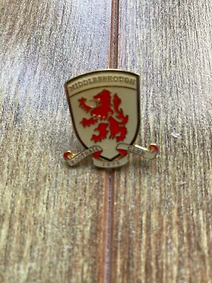 New Middlesbrough FC Quality Enamel Crest Pin Badge . Price Includes Postage • £4.49