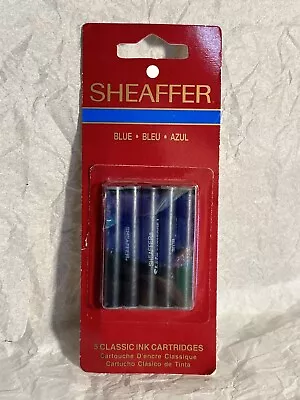 Sheaffer Blue 5-pk Cartridges. Single Pack. 1/2 Full. See Description. • $0.99