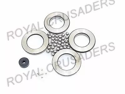 JAWA CZ MOTORCYCLE FRONT FORK STEERING STEM BALL BEARING RACER CONE KIT (code207 • $54.98