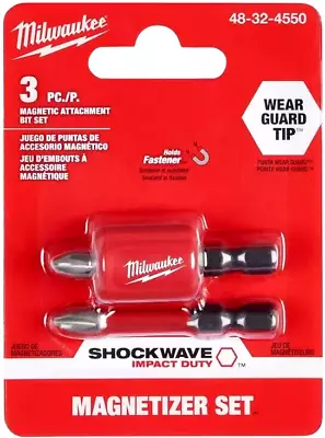 Milwaukee SHOCKWAVE Impact Duty Magnetizer Set - 3 Pc. • $12.97