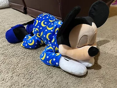 Disney Parks 24” Sleeping Mickey Mouse Pj’s Dream Friends Plush Doll Stuffed Toy • $39.88